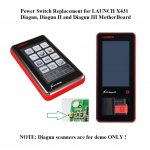 Power Switch Button for LAUNCH X431 Diagun and Diagun 2 II 3 III